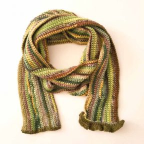 Pure wool crochet scarf free pattern