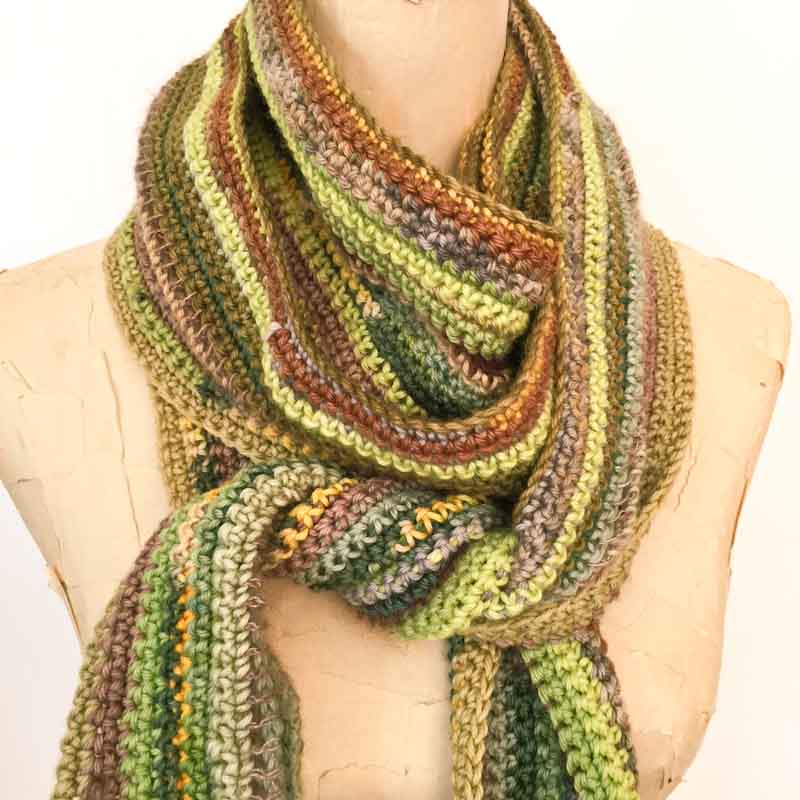 Scrap Yarn Scarf to crochet this winter • cowgirlblues