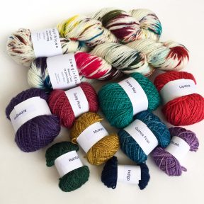 Merino Twist yarns for the I've got Sunshine Shawl knit Kit