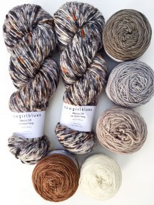 Cowgirlblues hand dyed merino wool in neutral colours