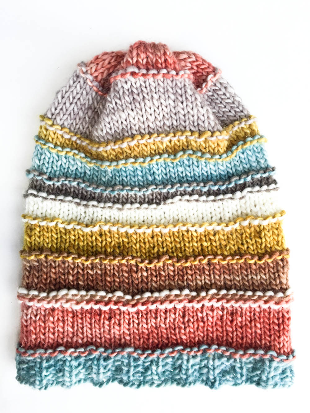 Free knit pattern for Waste Not Beanie by Cowgirlblues
