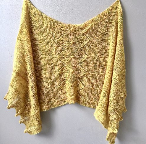 Fairy Leaves Wrap knit by Cowgirlblues