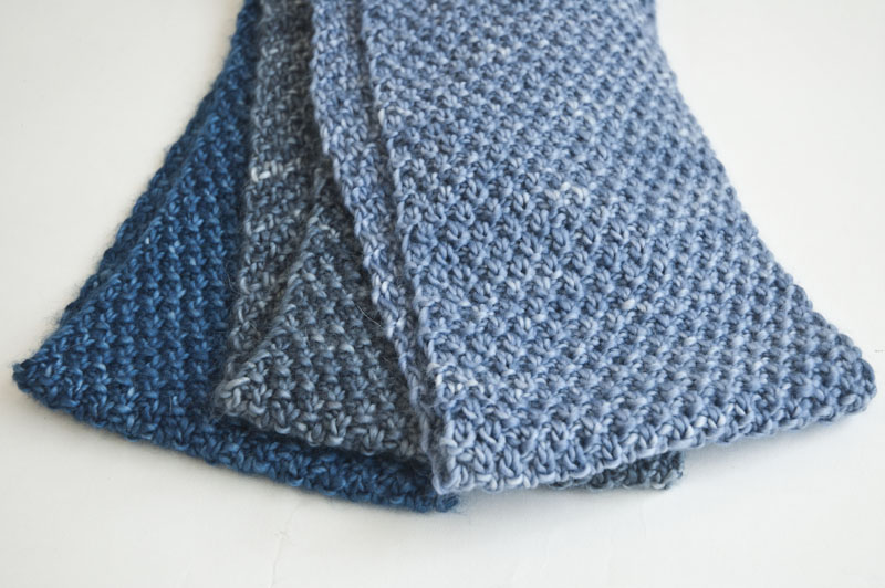 moss stitch scarf knit