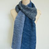 Cowgirlblues double moss stitch colour block scarf