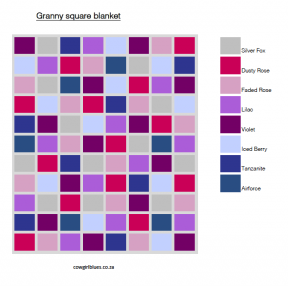 Granny square blanket sample
