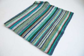 free poncho knit pattern in cowgirlblues Merino Sock yarn