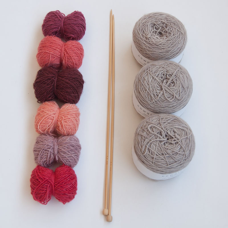 Perfect pinks knit kit